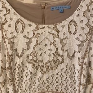ANTONIO MELANI Cream Lace Dress